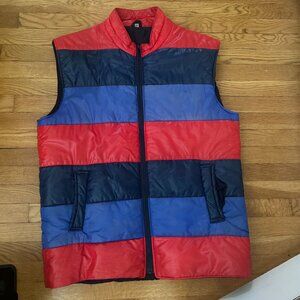 Retro / Vintage Men's Puffer Colorblock Vest